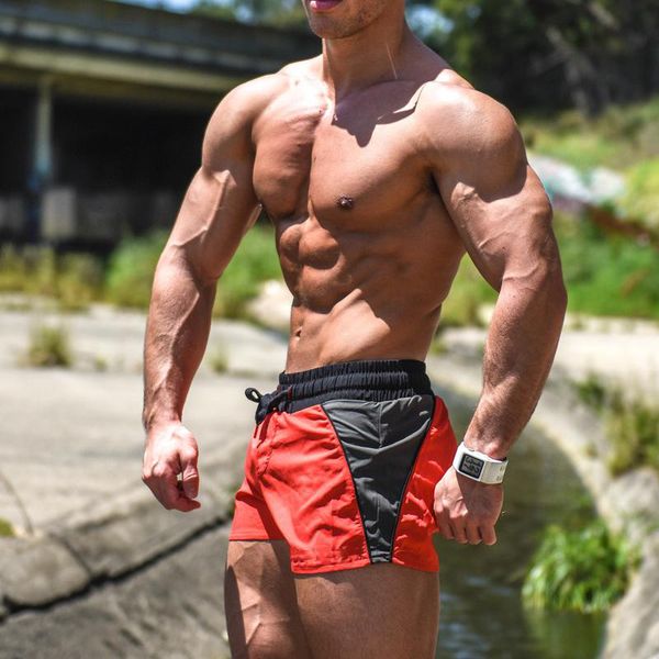 

2018 summer casual shorts men bermuda beach cargo simple patchwork solid men board shorts male brand fitness mens, White;black