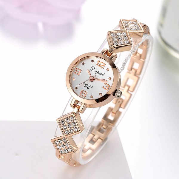 

luxury steel strip bracelet watch brand women watches montre femme fashion rhinestones ladies quartz wrist watches clock #b, Slivery;brown