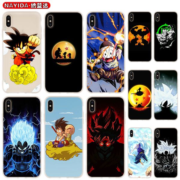 

soft phone case for iphone 11 pro x xr xs max 8 7 6 6s 6plus 5s s10 s11 note 10 plus huawei p30 xiaomi cover dbz dragon ball anime