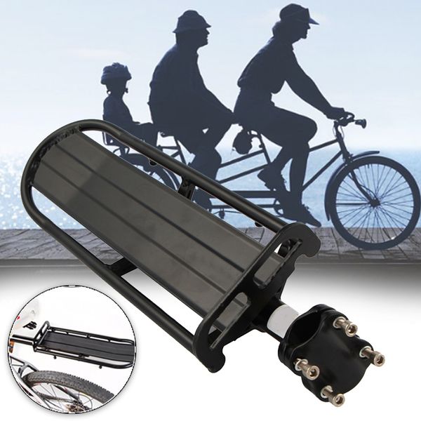 

aluminum alloy rear bike accessories bicycle rack retractable shelf seat post durable cargo loading cycling easy install carrier