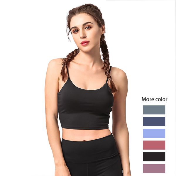 

gym clothing thin yoga bra breathable women fitness push up female underwear workout for stanik sportowy#2l5, White;black