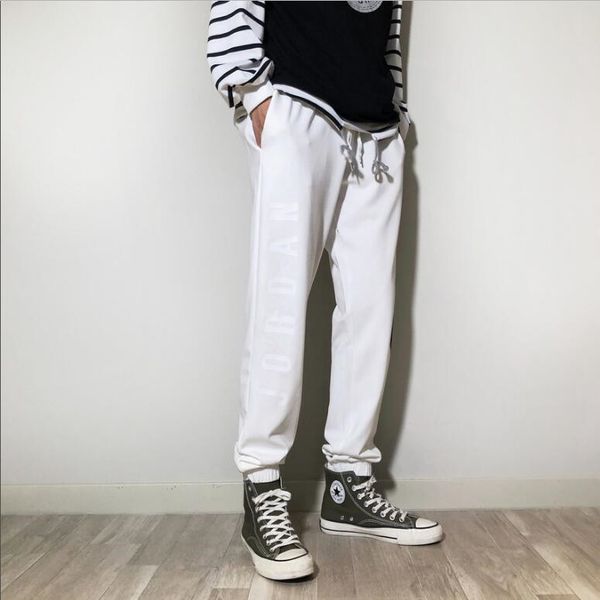 

2019 new fj5402 jogging pants men sport pencil pant men cotton soft bodybuilding joggers gym trousers running pants men running shorts, Black