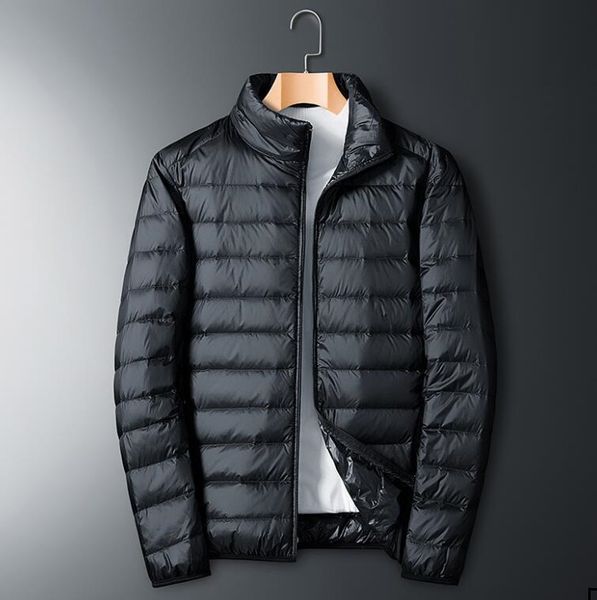 

fashion mens designer down jackets winter brand parkas luxury mens packable coat streetwear light jackets mens clothing size m-3xl, Black