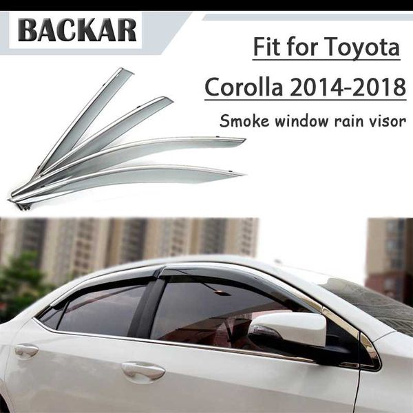 

backar auto car windows rain wind sun shield deflector visor trim for toyota corolla e170 2014 2015 2016 2017 2018 accessories