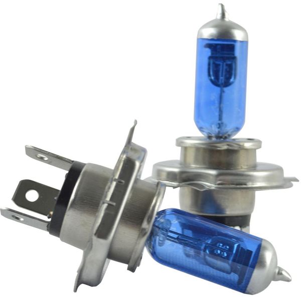 

2pcs h4 xenon halogen headlights bulbs h4 100w high low beams warm white 4300k p43t 100w / 90w replacement lights lamp