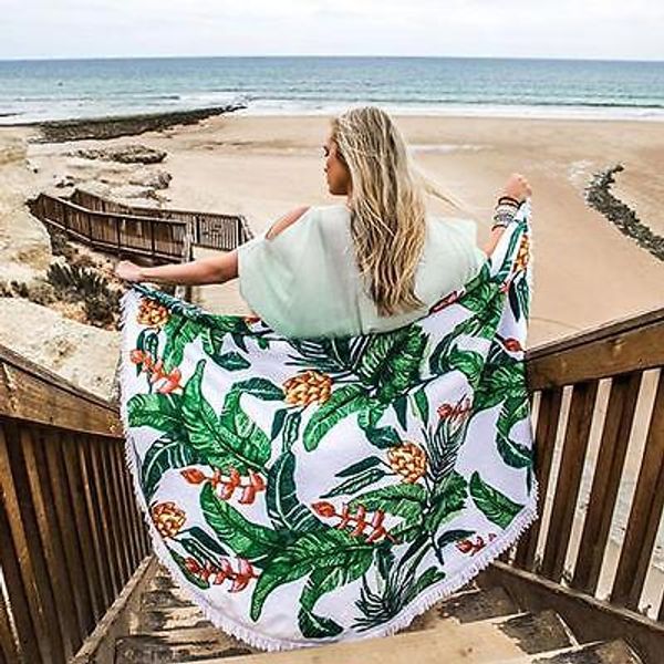 

bohemian mandala round beach tapestry hippie throw yoga mat towel indian blanket