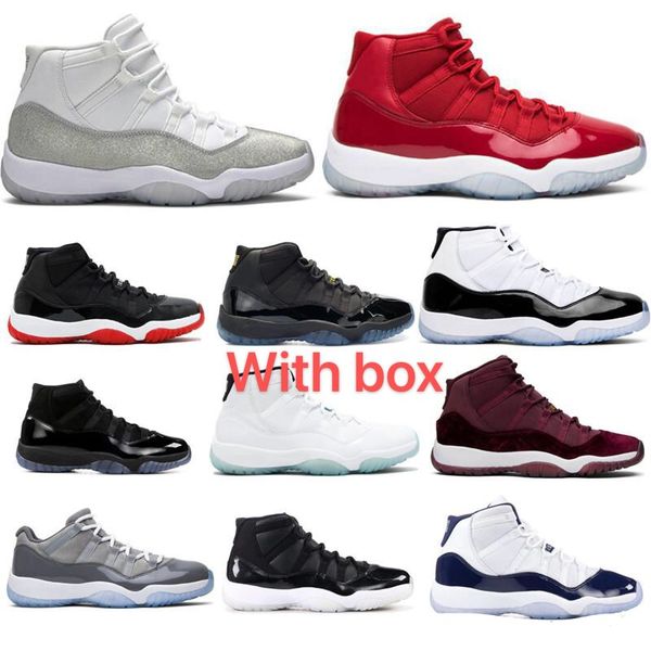 

with box 2020 black cat 4 4s basketball shoes bred 11 11s men sneakers cool grey gamma legend blue white black cement concord wmns space jam