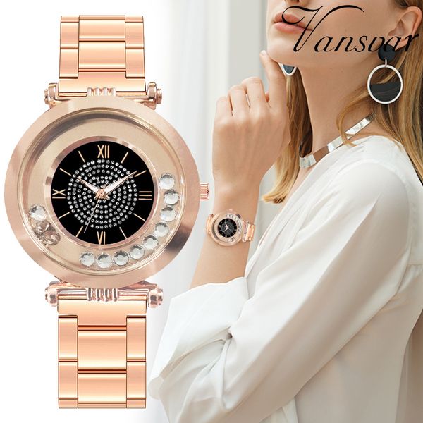 

fashion dress women watches roman numerals quicksand quartz watch stainless steel ladies wristwatch relogio masculino clock #w, Slivery;brown