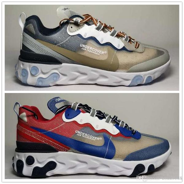 

2019 tour yellow react element 87 55 mens running shoes men women orange peel sail triple black white taped seams trainers sports sneakers