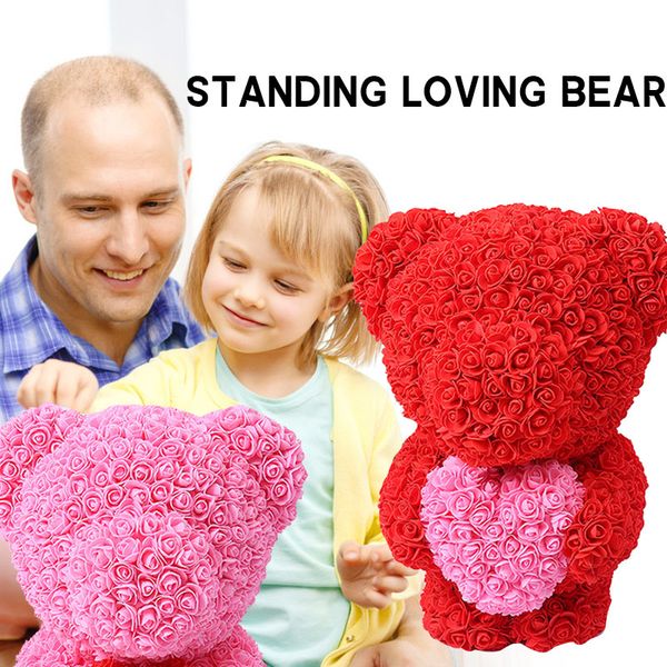 

pe rose bear romantic gift girlfriend valentine's day wedding birthday decorations simulated toy love