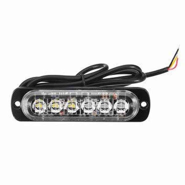 

12V-24V 6LED Super Bright Strobe Аварийное предупреждение полиции мигающий Lightbar - Мотоцикл Мото