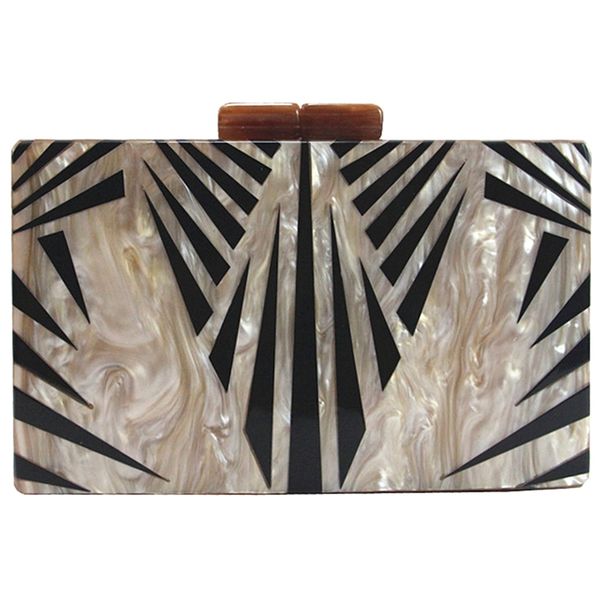 

geometric contrast stitching wallet ms. messenger bag fashion print evening bags aristocratic casual clutch