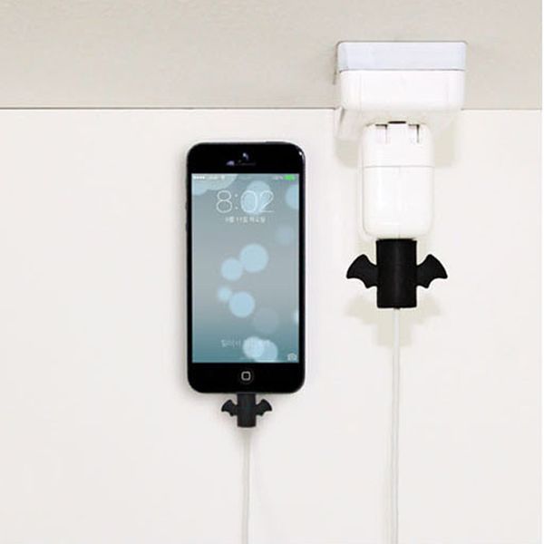 

2pcs cute angel wing cable protector earphone usb cable winder wire organizer holder clip wrap desk set stationary for iphone