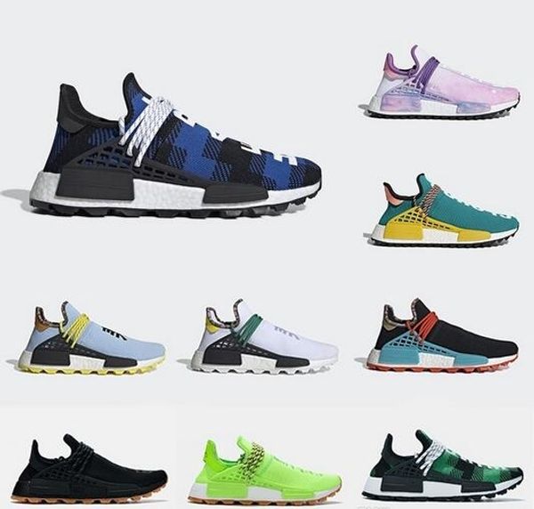 

blue plaid inspiration solar pack human race trail mens running shoes men women pharrell williams hu heart mind nerd sports runner sneakers