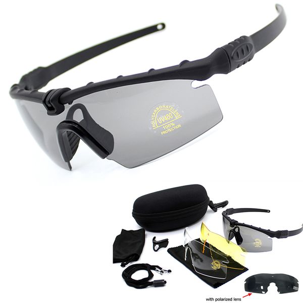 

3.0 tactical sport goggles polarized army goggles glasses climbing hiking uv400 sunglasses