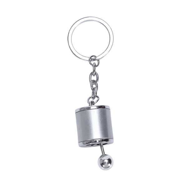

silver metal car modified head gear keychains head gear style key buckle can be to shift car creative auto spare parts styl