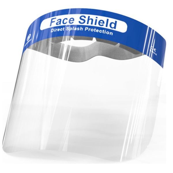 

fast delivery safety faceshield transparent full face cover protective film tool anti-fog premium pet material face shield in 24 hours ship