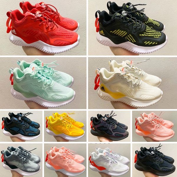 

2020 alphabounce beyonds marbles shark outside running shoes black white alpha khaki bounce mens kids shoes 36-45