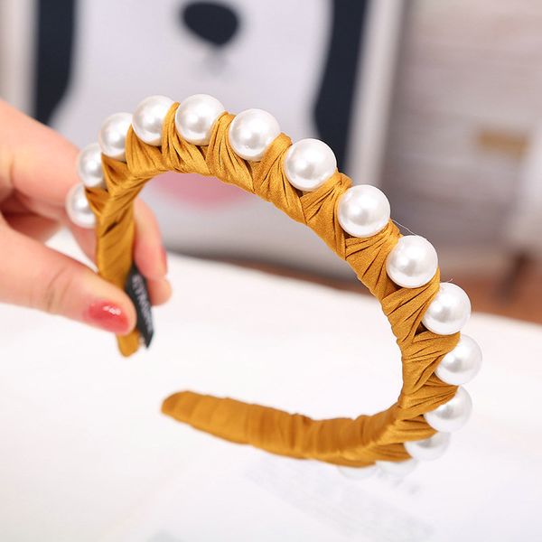 

шелк личность pearl оголовье тип волос 2019 с оголовьем alice группа cerchietto aliceband шелковой личностью hairclippers2010 wyhfm, Black;brown