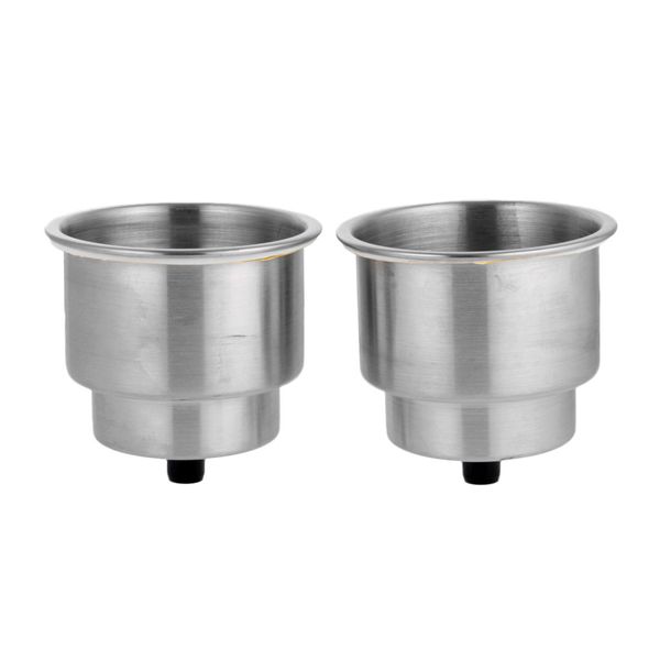 

2pcs stainless steel recessed cup drink holder for marine boat camper truck
