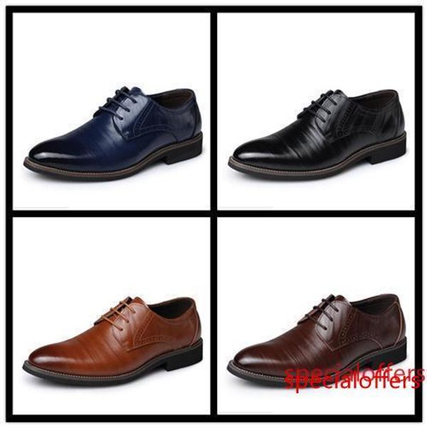 

19ss brand shoes imported fabric original wear resistant non-slip sole comfortable breathe y men s business casual shoes 38-48, Black
