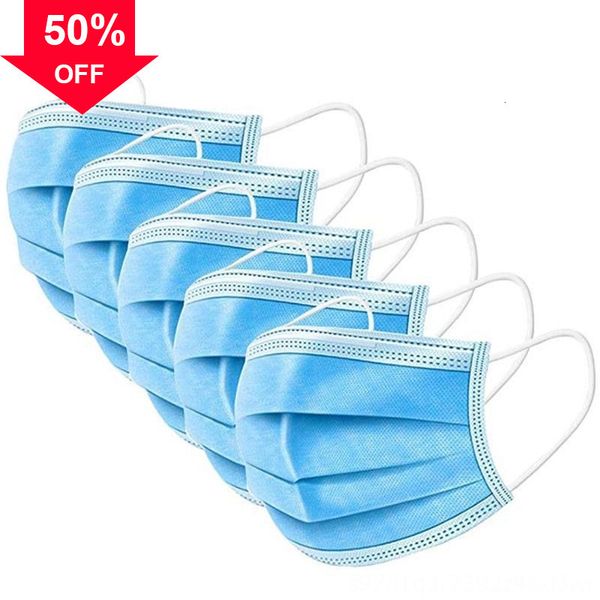 

soft ear-loop face 6oebe 3 layer in mask mouth 3-ply cover masks non-woven kn 95 stock disposable dust mask breathable, Blue