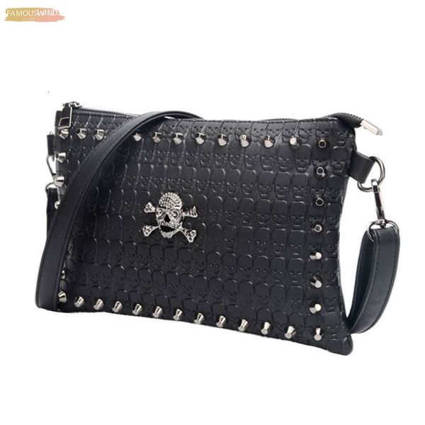 

fashion women skull crossbody plain vintage handbag small messenger shoulder bag clutch purse 517d