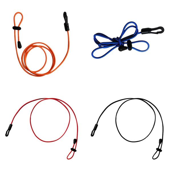 

set of 4 kayak paddle leash elastic fishing rod holder accessory 4 colors