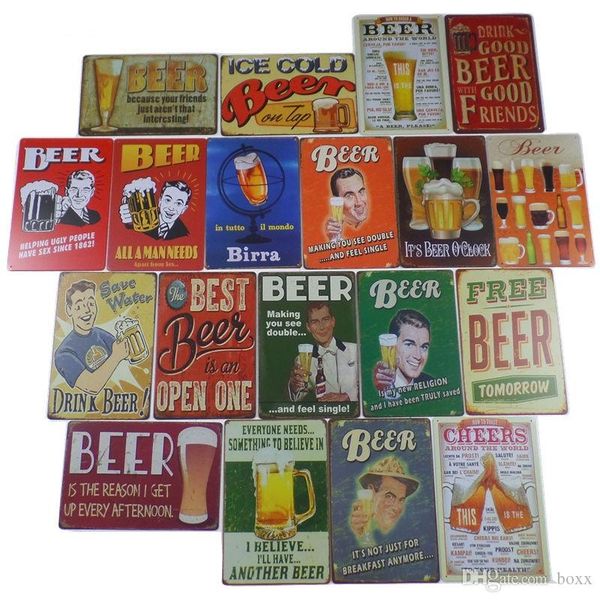 

ремесло ледяного пива мемориальную доску металлическое олово признаки домашнего отель украшения живопись винтажный пивной бар стены плакат д