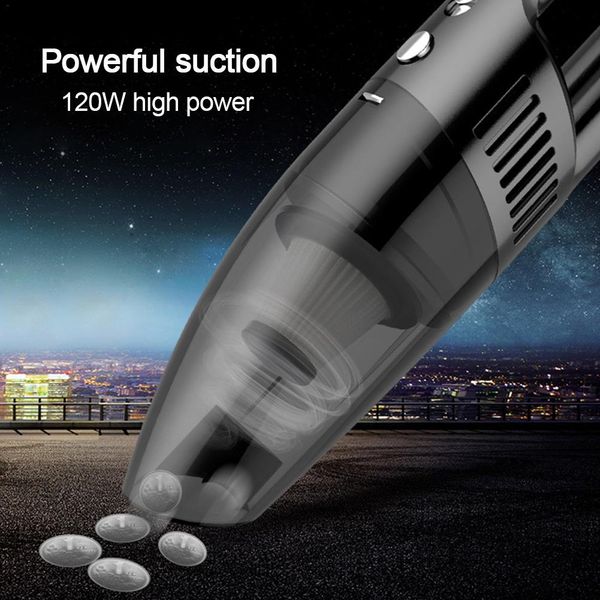 

автомобильный пылесос 120w ручной пылесборник 5m wet удлиненный сухой двойного использования dc 12v портативный авто пылесос abs