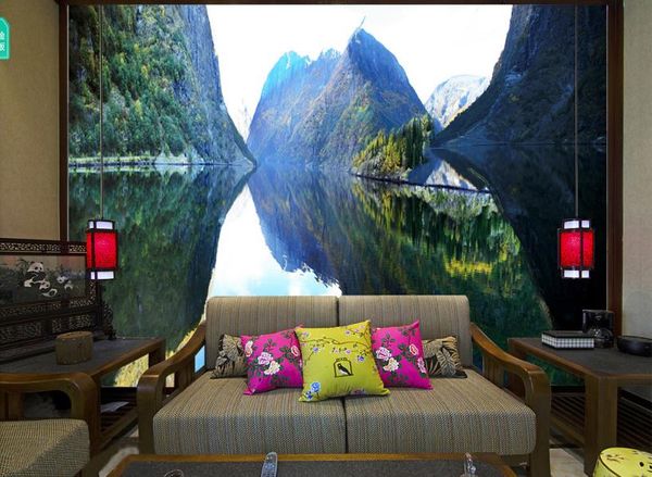 

custom wall mural large wall painting modern 3d stereoscopicoriginal hd landscape living room tv backdrop wallpaper