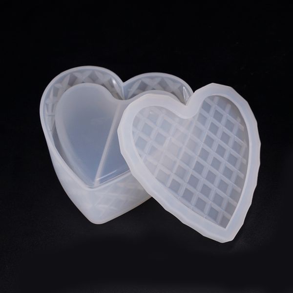 

сердце смолы плесень подвески контейнер модель бисером хранения