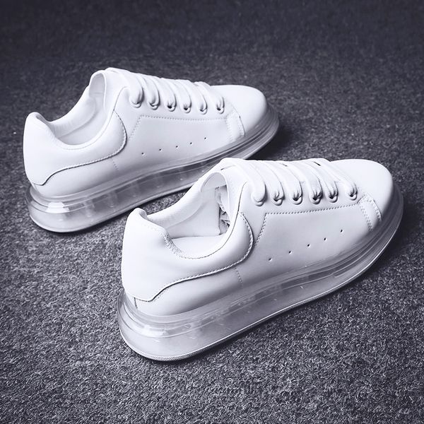 

2020 new season designer luxury mens casual shoes clear sole trainers red yellow pink transparent crystal bottom flats men women sneakers