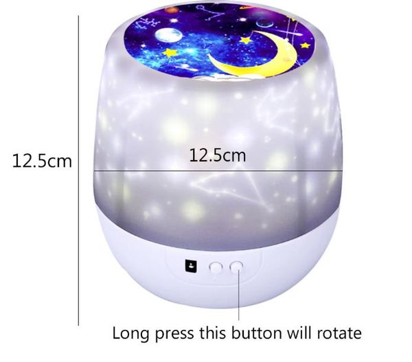 

magical starry sky led projector night light starry moon projector night lamp colorful rotary lamp