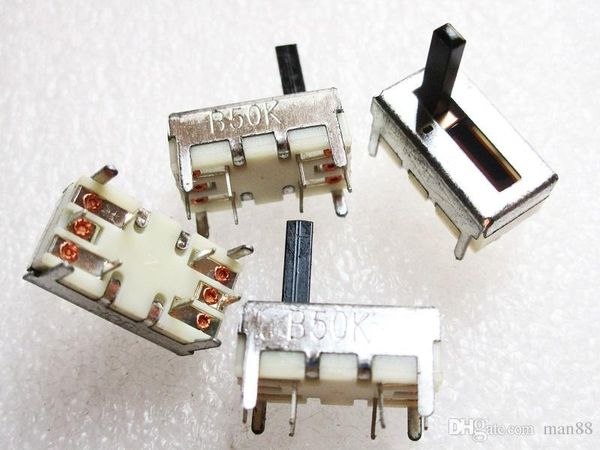 Dual gerade Swing Potentiometer B50K B503 Grifflänge 10