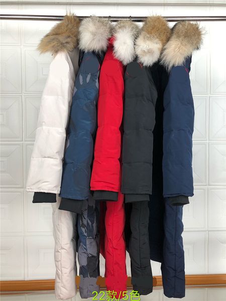 

2019 женщин outwear вниз ветровки нового стиль женщина вниз пальто куртки с 90% белой уткой вниз вольф фурами волос смешанного заказом типа, Black