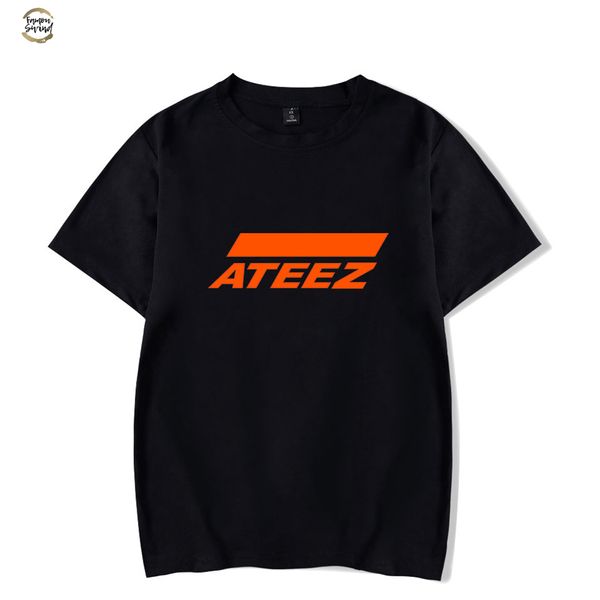 

new kpop group short ateez t shirt tshirt hongjoong seonghwa yunho yeosang san mingi wooyoung jongho ateez a teenager z, White