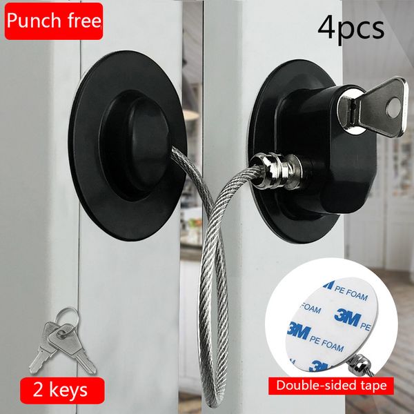 

4pcs baby safety window locks children protection drawer lock window swith tape limiter child kid safety ser lock