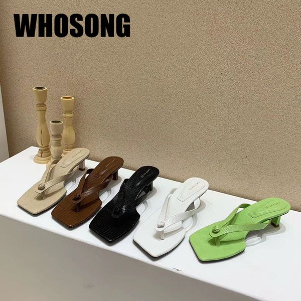 

women slippers woman slides ladies outside flip flops girls square toe heels female black slides soft zapatos de mujer new