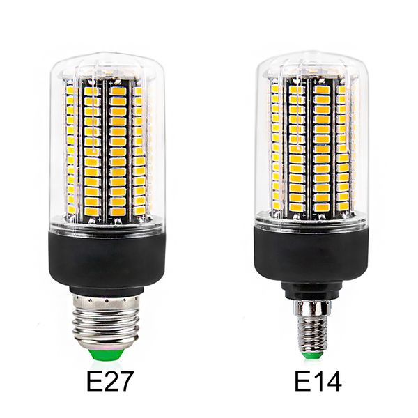 Lâmpada LED DHL E27 E14 SMD5736 LED Bulbo AC 110V-220V LED Luz de milho 12W 15W 20W sem cintilação para a sala de estar Ampola