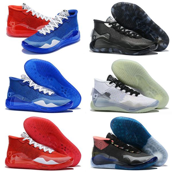 

kevin durant kd xii 12 what the blue red black silver all stars training basketball shoes for mens 12s s kids sports sneakers