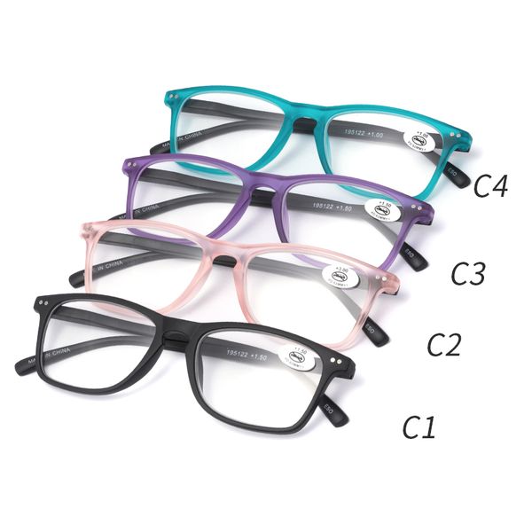 Occhiali da lettura di moda all'ingrosso per donna Black Designer Readers for Man Big Frame vendita calda a buon mercato +1.00 +1.50 +2.00 +2.50 +3.00 +3.50