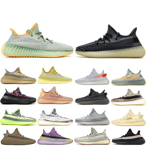 

новый стиль kanye west asriel задний фонарь cinder earth кроссовки zyon мужские женские облачные белые зебры светоотражающие статические кро