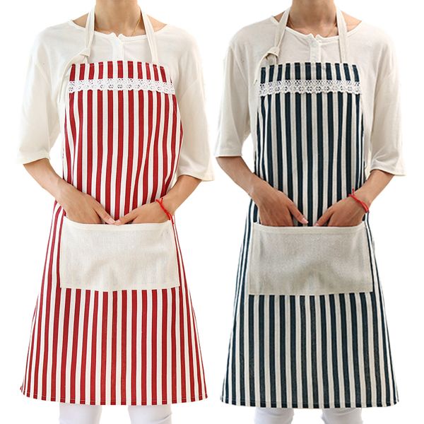 

cotton linen kitchen apron for cooking baking restaurant pinafore overclothes for chef waiter aprons bibs