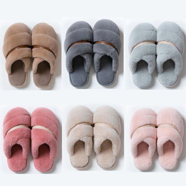 

discount non-brand winter women men slipper fur flip flops sandals indoor keep warm home shoes rubber flat sandals 37-45 style 8