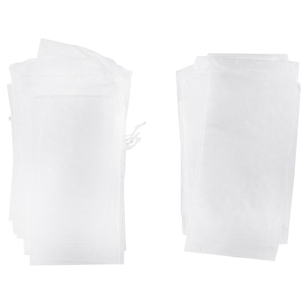

50pcs white drawstring organza folding hand fan pouch party wedding favor gift bags