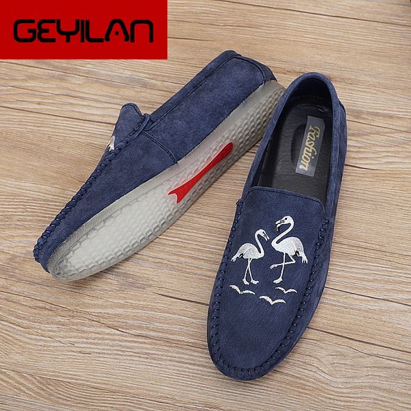 

fashion leather men shoes casual breathable loafers men genuine leather moccasins comfortable flat shoes waterproof footwear, Black