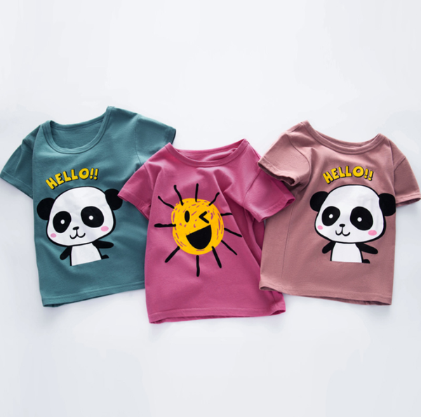 

for 2 4 6 8 10 years 2020 summer children's clothing boys girls short sleeve t-shirt kids sweatshirt child's cotton clothes boys, Blue