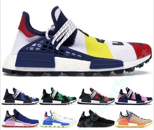 

2019 human race bbc designer shoes pharrell williams hu sneakers solar pack oreo multi color nerd mens womens golf running shoes 36-47