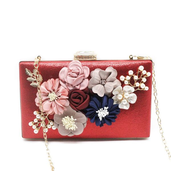 

new product ladies handbags european and american fashion flowers clutches clutches
